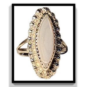 Sterling Silver Mother of Pearl Vintage Navajo Ring